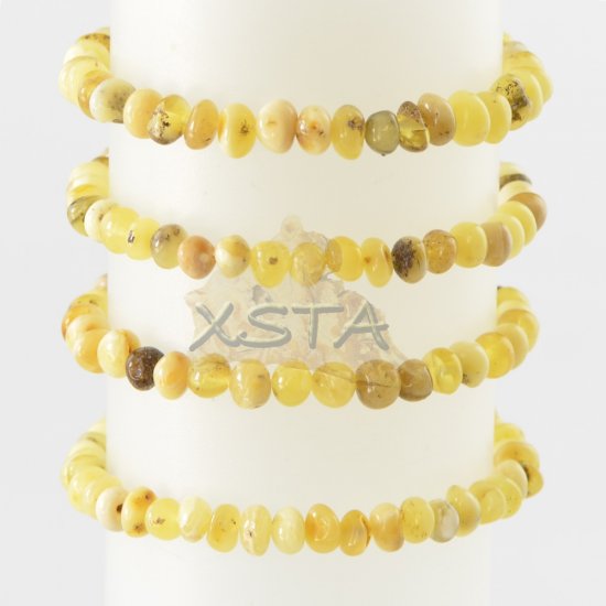 Green Yellow Baltic amber bracelets